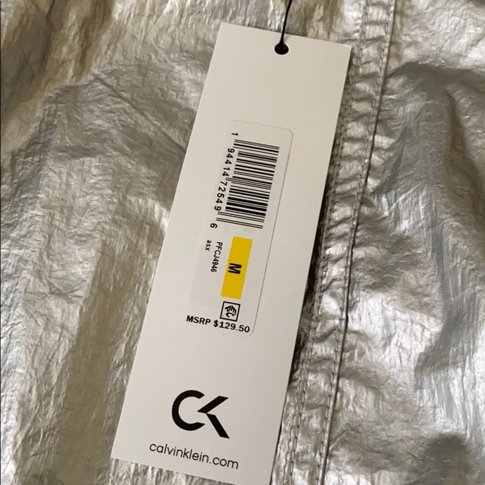 Calvin Klein š„SALEš„ Performance Reversible Jacket Metalic Size M PFCJ4946 - Picture 9 of 10